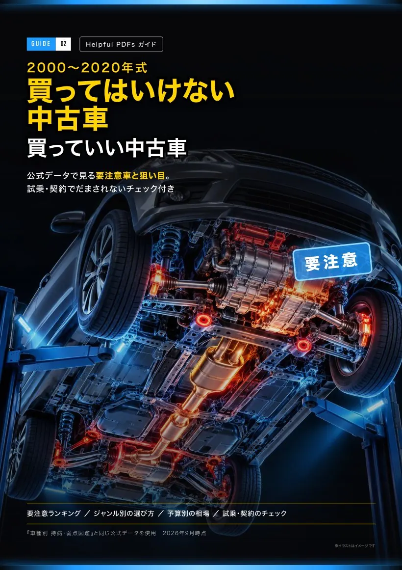 買ってはいけない中古車・買っていい中古車 表紙